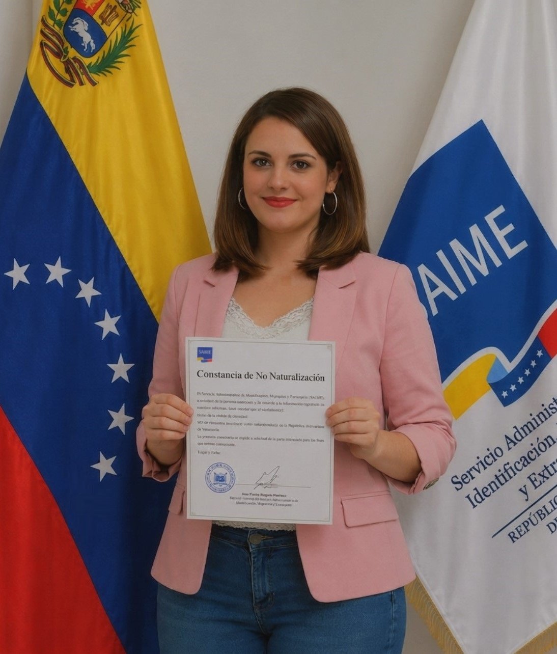 Constancia de No Naturalización emitida por el SAIME — Legal VenExter
